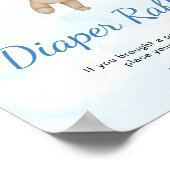 Teddy Bear Diaper Raffle Poster ポスター (角)
