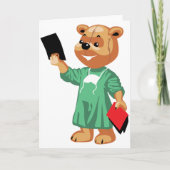 Teddy Bear Doctor Greeting Card カード (正面)