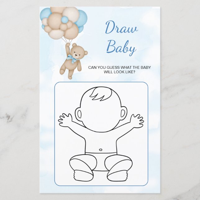 Teddy Bear Draw Baby game (正面)