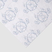 Teddy bear Elegant Chinoiserie Toile Baby shower 薄葉紙 (詳細)