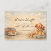 Teddy Bear Firefighter Diapper Raffle エンクロージャーカード (正面)