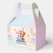 Teddy Bear First Birthday Party | Rainbow フェイバーボックス (正面)