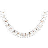 Teddy Bear First Birthday Photo Party  バンティングフラッグ (全)