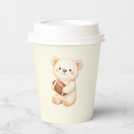 Teddy Bear Football Baby Shower 紙コップ