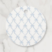 Teddy Bear French Nursery Baby shower Thank you フェイバータグ (裏面)