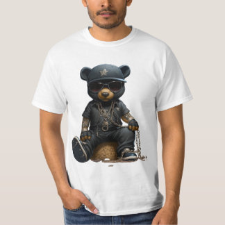 Teddy bear gangster tシャツ