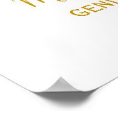 Teddy Bear Genderウェルカムサインを表示 ポスター (角)