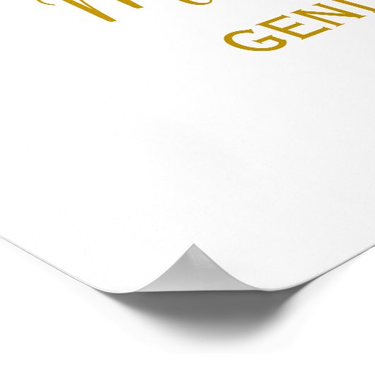 Teddy Bear Genderウェルカムサインを表示 ポスター (角)