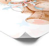 Teddy Bear Genderウェルカムサイン ポスター (角)