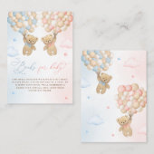 Teddy Bear Genderリビールブックリクエスト エンクロージャーカード (正面/裏面)