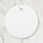 Teddy Bear Gender Neutral Minimalist Baby Shower フェイバータグ (裏面)