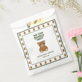 Teddy Bear Gender Neutral Minimalist Baby Shower フェイバーバッグ (封をした状態)