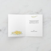 Teddy Bear Gender Revealパーティーありがとう ノートカード (内部)