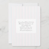 Teddy Bear Gender Reveal  招待状 (裏面)