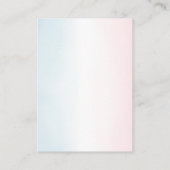 Teddy Bear Gender Reveal Book Request エンクロージャーカード (裏面)