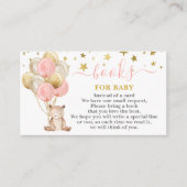 Teddy Bear Girlがブックカードを持ち込む エンクロージャーカード (正面)