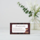 Teddy Bear Girl Baby Shower Books For Baby エンクロージャーカード (スタンド正面)