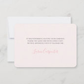 Teddy Bear Girl Thank You Card サンキューカード (裏面)