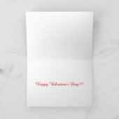 Teddy Bear Happy Valentine's Day Card カード (内部)