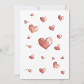 Teddy Bear Hearts Baby Shower Invitation 招待状 (裏面)