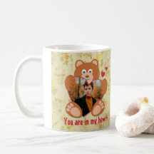 Teddy Bear Holdingハート写真バレンタインデー