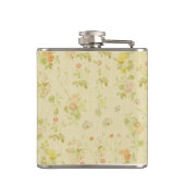 Teddy Bear Holdingハート写真バレンタインデー フラスク (裏面)