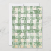 Teddy Bear Holiday We Can Bearly Wait Baby Shower 招待状 (裏面)