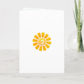 Teddy Bear Hot Air Balloon 1st Birthday Card カード (裏面)