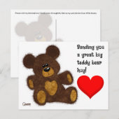 Teddy Bear Hug – はがき (正面/裏面)