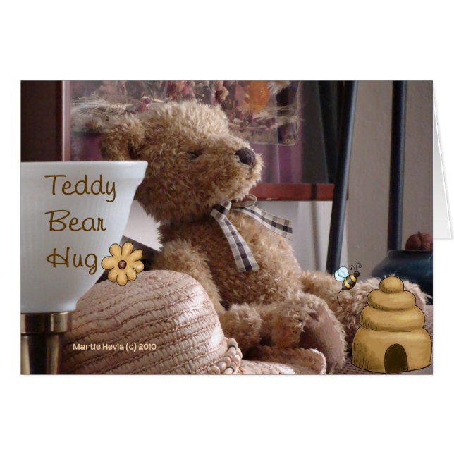 Teddy Bear Hug (1)カード (正面横)