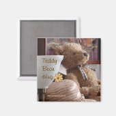 Teddy Bear Hug (1)マグネット マグネット (正面/裏面)