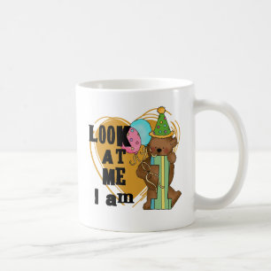 Teddy Bear I'm 1誕生日Tシャツ&ギフト コーヒーマグカップ
