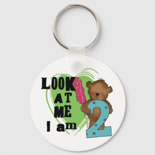 Teddy Bear I'm 2誕生日Tシャツ&ギフト キーホルダー