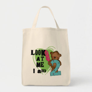 Teddy Bear I'm 2誕生日Tシャツ&ギフト トートバッグ