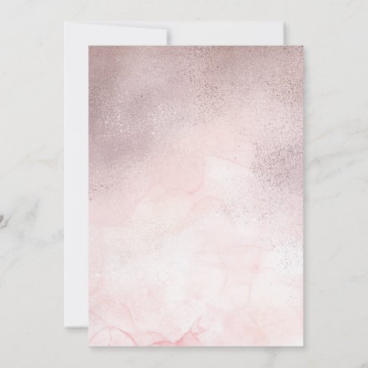 Teddy Bear in a Teacup Galantine's Tea Party 招待状 (裏面)