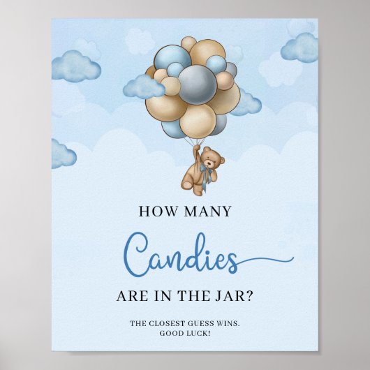 Teddy Bear Jarゲームのキャンディーの数 ポスター (正面)