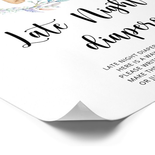 Teddy Bear \ Late night diapersゲーム ポスター (角)