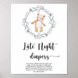 Teddy Bear \ Late night diapersゲーム ポスター