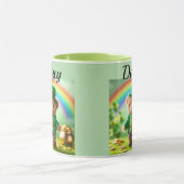 Teddy bear leprechaun mug マグカップ (中央)