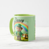 Teddy bear leprechaun mug マグカップ (正面左)