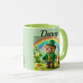 Teddy bear leprechaun mug マグカップ (正面右)