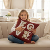 Teddy Bear "LOVE" Watercolor Valentine Design クッション