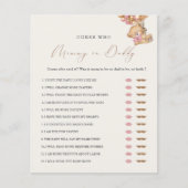 Teddy Bear MommyまたはDaddy Baby Showerゲーム (正面)