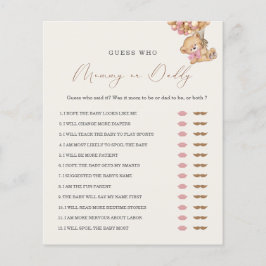 Teddy Bear MommyまたはDaddy Baby Showerゲーム