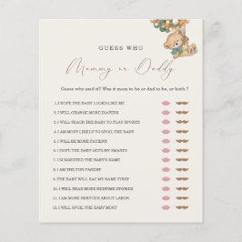 Teddy Bear MommyまたはDaddy Baby Showerゲーム