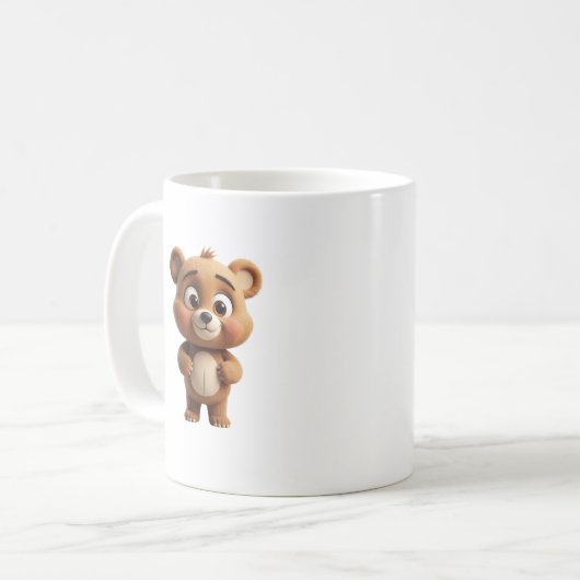 teddy bear mug コーヒーマグカップ (正面左)