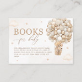 Teddy Bear Neutral Baby Showerブックリクエスト エンクロージャーカード (正面)