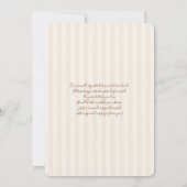 Teddy Bear Neutral Gender Reveal  招待状 (裏面)