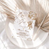 Teddy Bear Neutral Gender Reveal 招待状