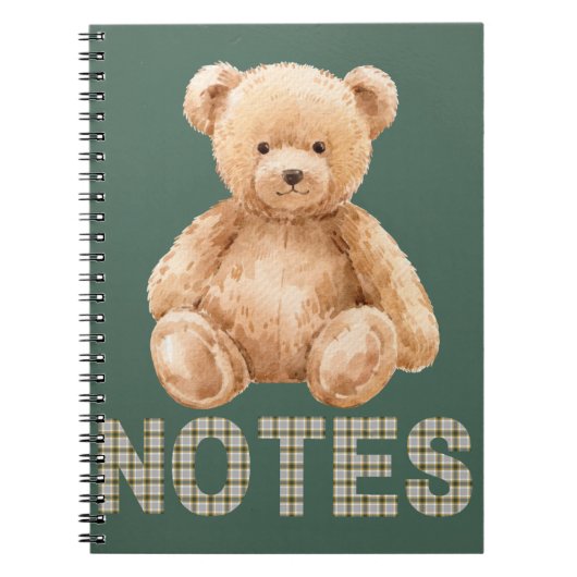 Teddy Bear Notebook ノートブック (正面)